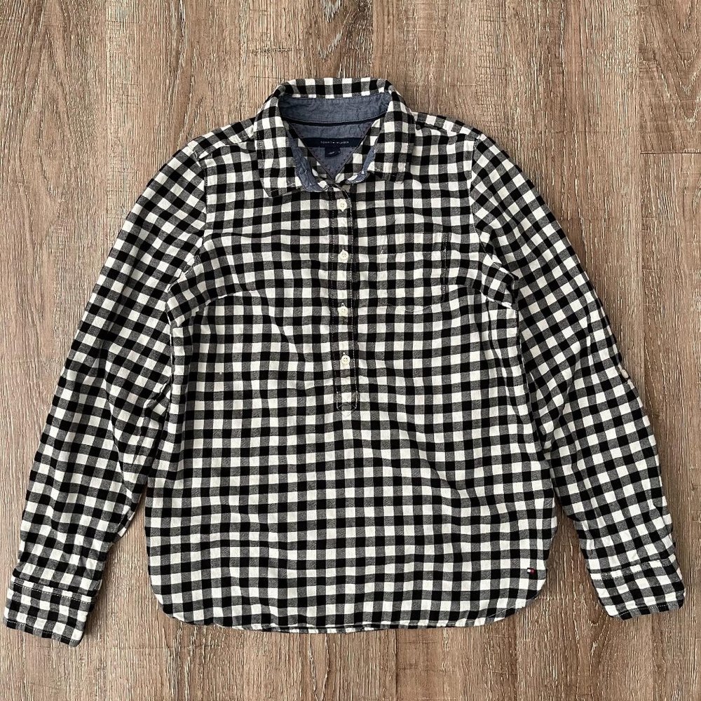 Tommy Hilfiger Kid's Pullover Plaid Flannel Top Small
